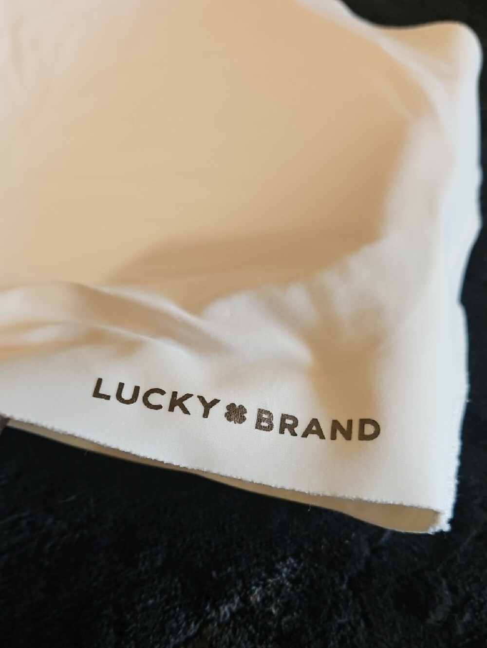 Lucky Brand Mint Paisley Bralette and White Seamless Bandeau Set - Picture 2 of 5